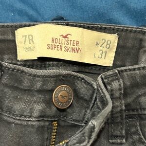 Hollister Super Skinny Black Jeans for women